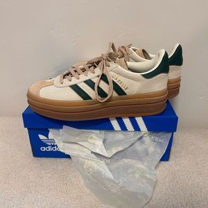 Adidas Gazelle Bold green/cream 6.5